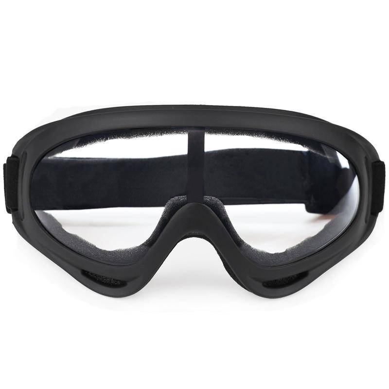 Tactical goggles are transparent